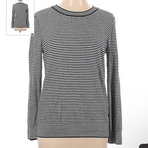Banana republic CARO STRIPE SWEATER pull over womens size small blue white NWT